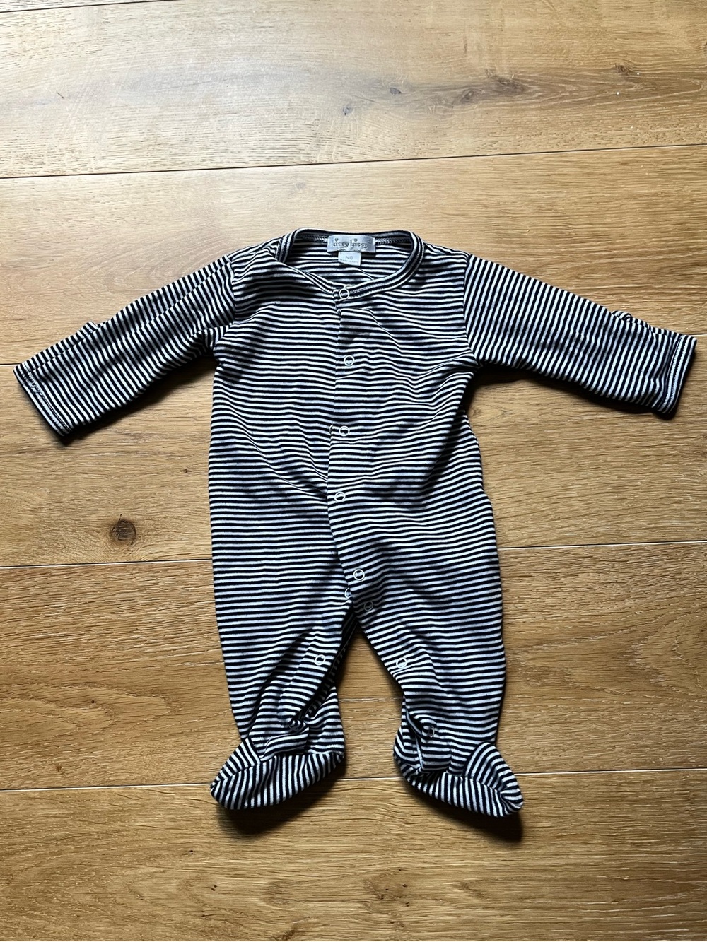 Kissy Kissy Striped Navy and White Baby One-Piece Romper